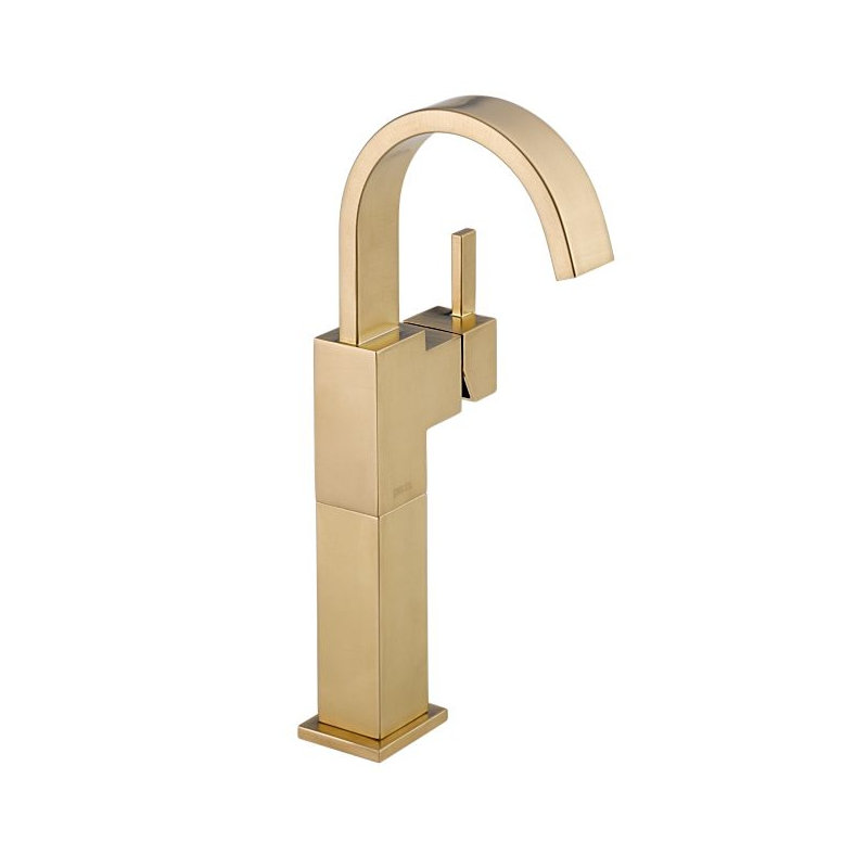 Vero Vessel Sink Bathroom Faucet with DIAMOND™ Seal Technology, Brilliance Champagne Bronze