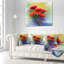 Watercolor Red Poppy Flowers - Coussin imprimé floral-29601083-29601080
