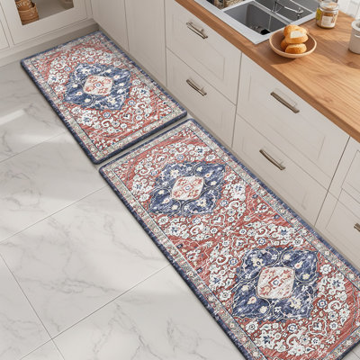 Jainiyah Anti-Fatigue Non-Skid Waterproof Kitchen Mat (Set of 2)
