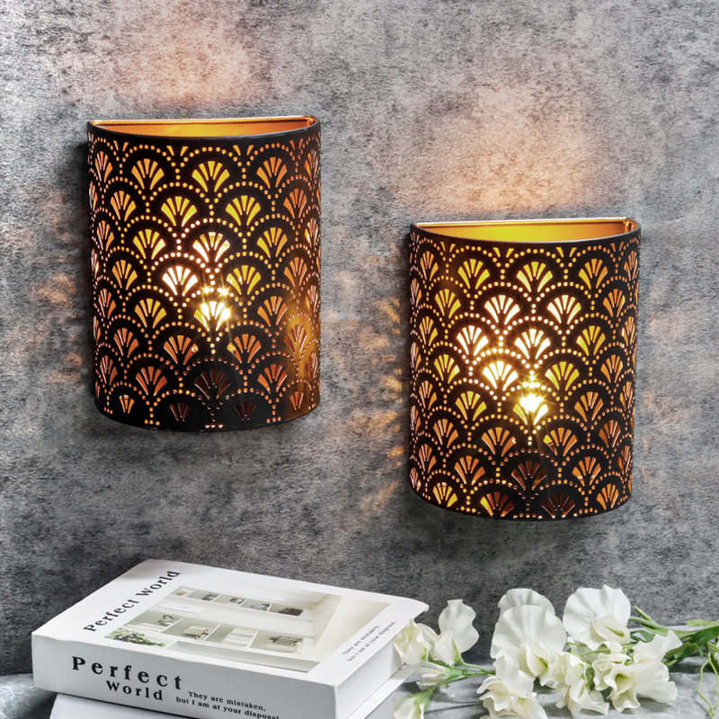 20cm High Wall Sconce Lighting Metal Rustic Wall Mount Lamp