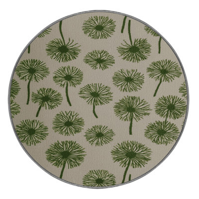 Washable Dandelion Greens Vegetables Area Rug
