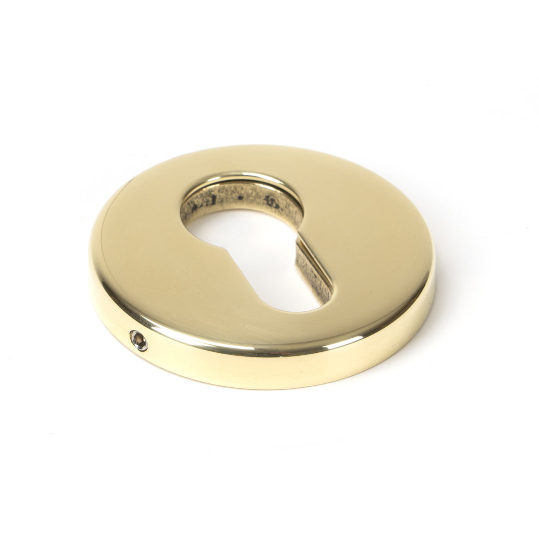Black Polished Brass Regency Concealed Euro Escutcheon - Image 2