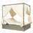 79.9" U_Style Adjustable Sun Bed With Curtain, High Comfort, With 3 Colors-2032123772