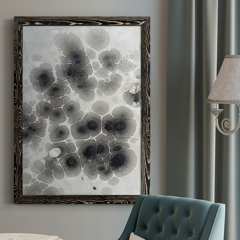 Chalker Marble VIII, reproduction d'art sur toile, H 43,5 po x l 31,5 po, Noir, Pas de tapis