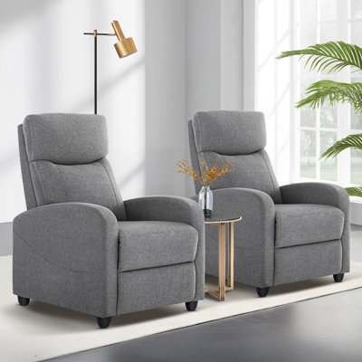 Canapé berçant inclinable, fauteuil de massage, fauteuil oscillant avec repose-pieds et dossier haut