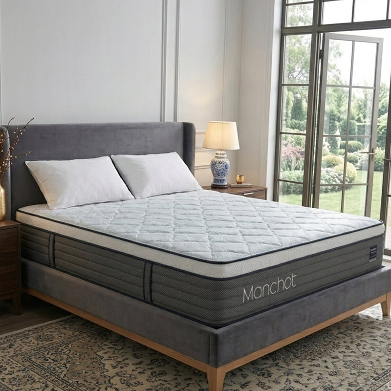 Signature™ 12 Inch Firm Hybrid Mattress – Reinforced Center Support, No Sink in the Middle, Breathable Comfort with DuPont™ Fiber, Back & Stomach Sleepers