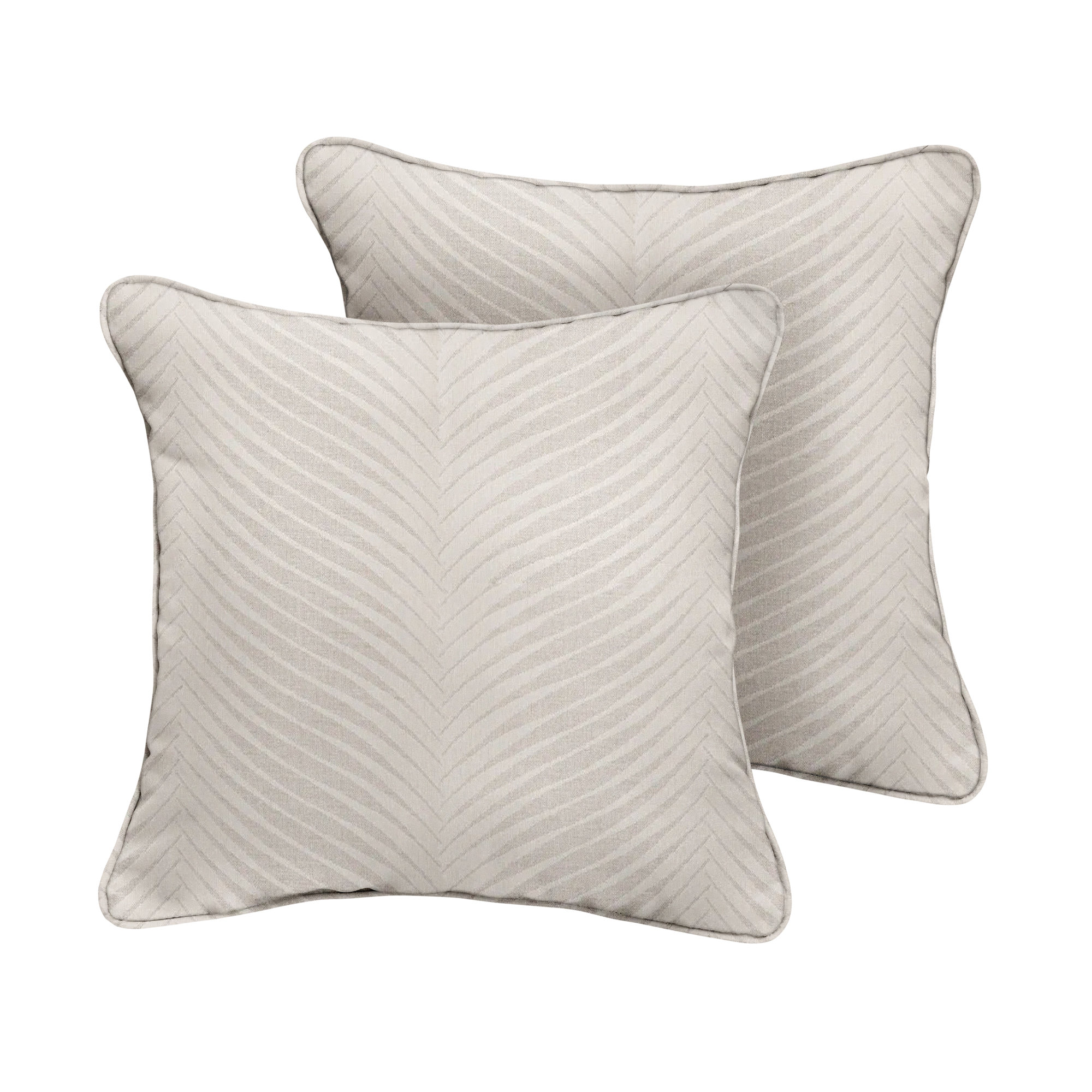 Adeli Sunbrella® Indoor/Outdoor Throw Pillow, Natural, 24" x 24"