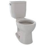 Entrada 1.28 GPF (Water Efficient) Round Two-Piece Toilet (Seat Not Included)