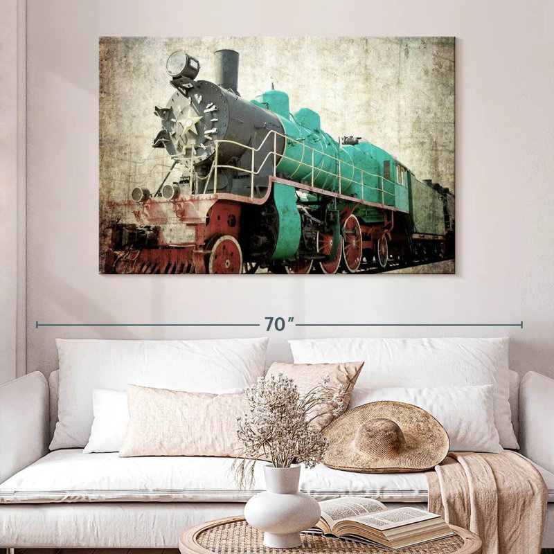 Mehar Vintage Train, 34" H x 51" W