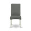 Ensemble de salle à manger 7 pièces comprenant un plateau de table en lin blanc cassé (blanc cassé) et 6 magnifiques chaises de salle à manger Parson gris fumé avec dossier très élégant, finition en lin brossé blanc (blanc cassé)-1824005877