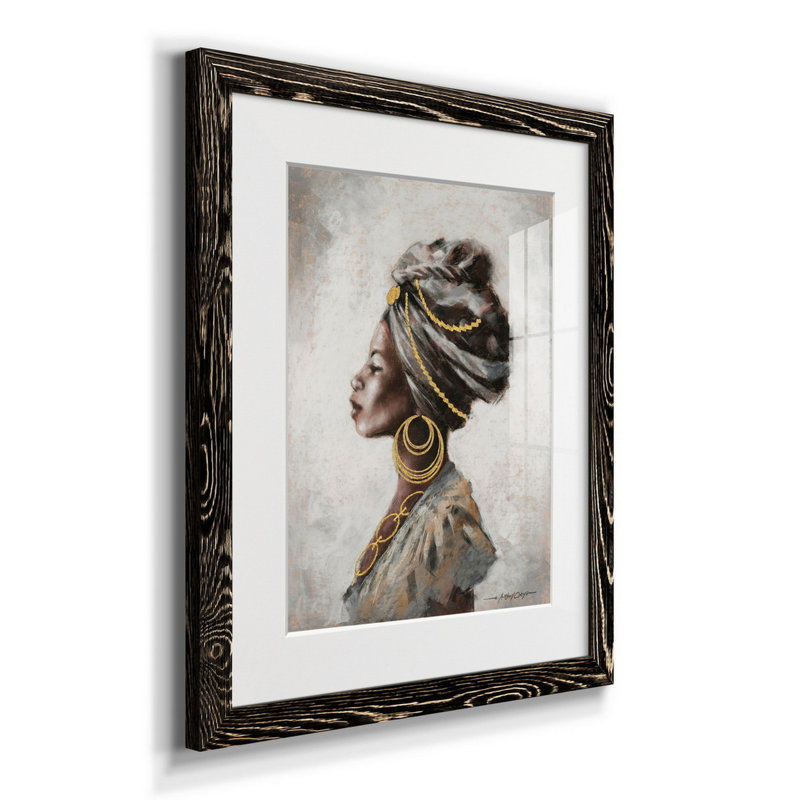 Beauté et force - Reproduction d'art sur papier encadrée, H 24 po x l 18 po x P 1,5 po, Noir