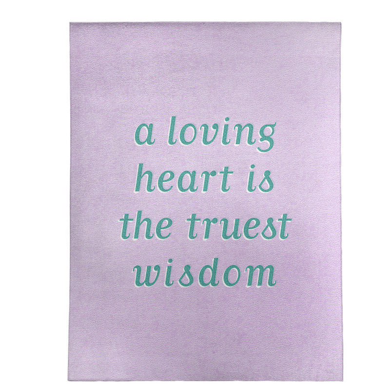 Tapis en poly-chenille "love", Rectangle 5 pi x 7 pi