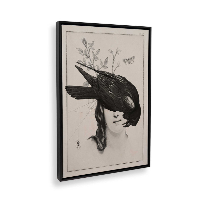 «The Raven's Daughter II» par Victoria Barnes, reproduction d'art, H 16 po x l 12 po, Impression encadrée sans passe-partout