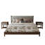 Ensemble de base de lit grand moderne avec 2 tables de chevet-390703618-390703617