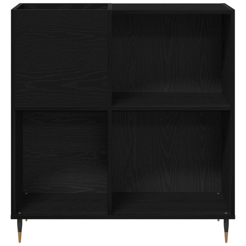 Deira Rectangle Accent Cabinet, Black Oak