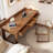 Walnut Rectangular Solid Wood Writing desk with drawers desk-2003722254