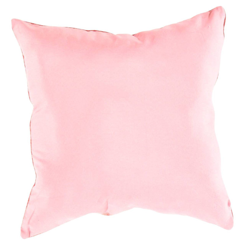 Moroccan Square Pillow Cover & Insert, Pink/Gold Geometric