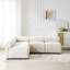 83 po Canapé modulaire 5 pièces en chenille 5 pièces pour salon moderne, confortable et élégant