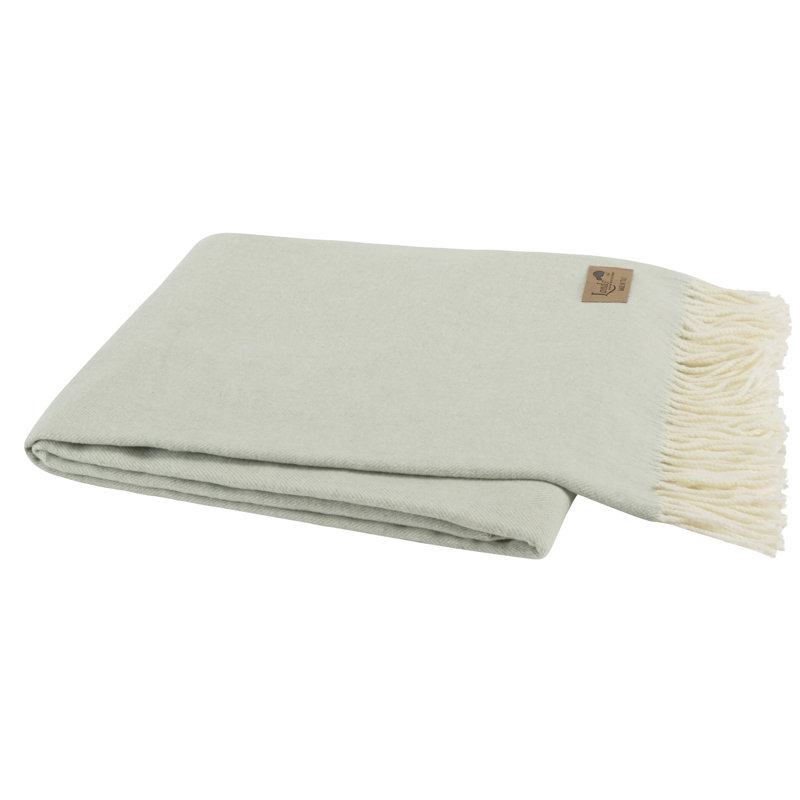 Italian Herringbone Throw Blanket, Seaglass