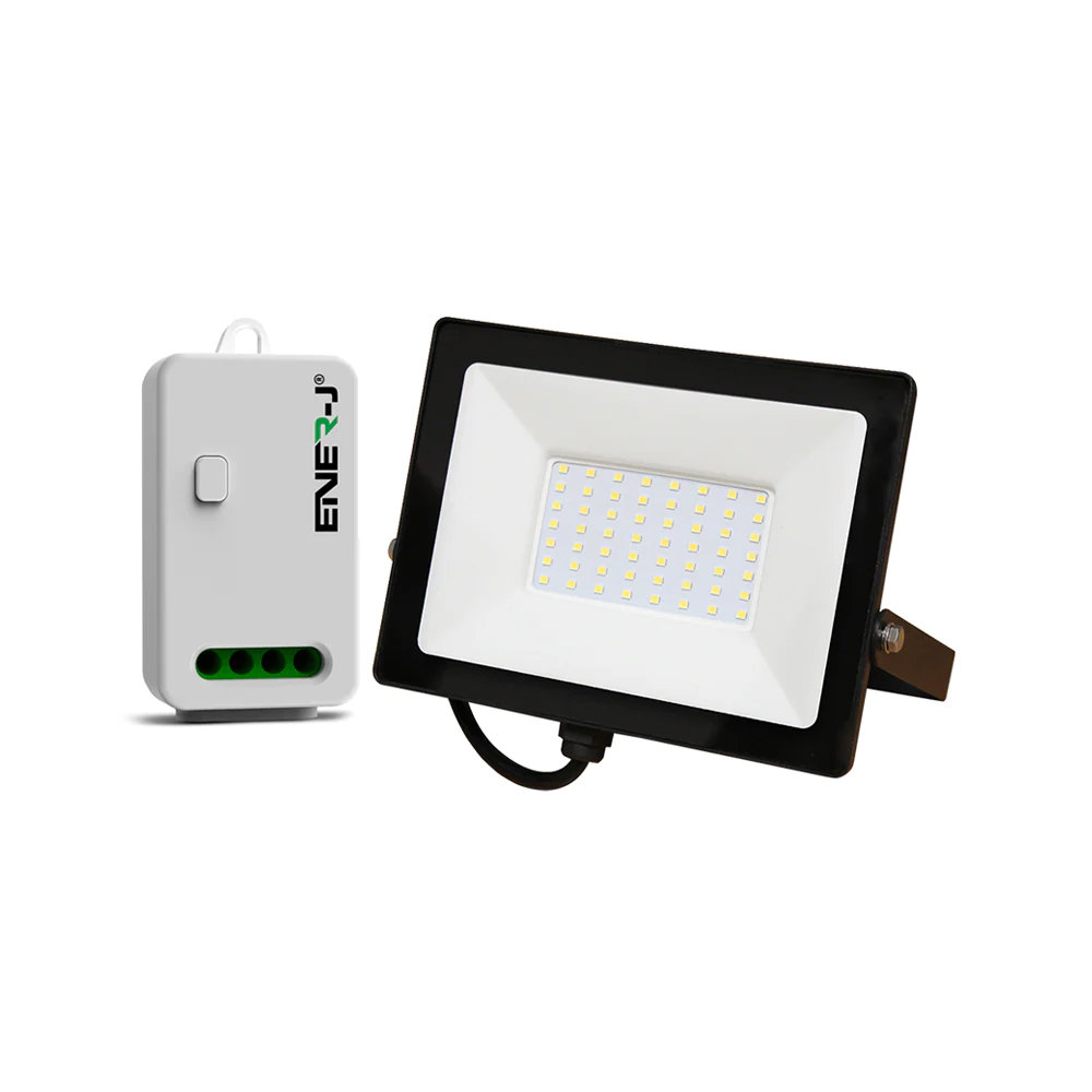 Ener-J 50W Led Floodlight Pre Wired With 500W Rf And Wi-Fi Receiver, 1G Wireless Kinetic Switch - Image 4