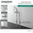 Kingston Brass Concord Freestanding Tub Faucet with Supply Line and Stop Valve-50824170-113043257