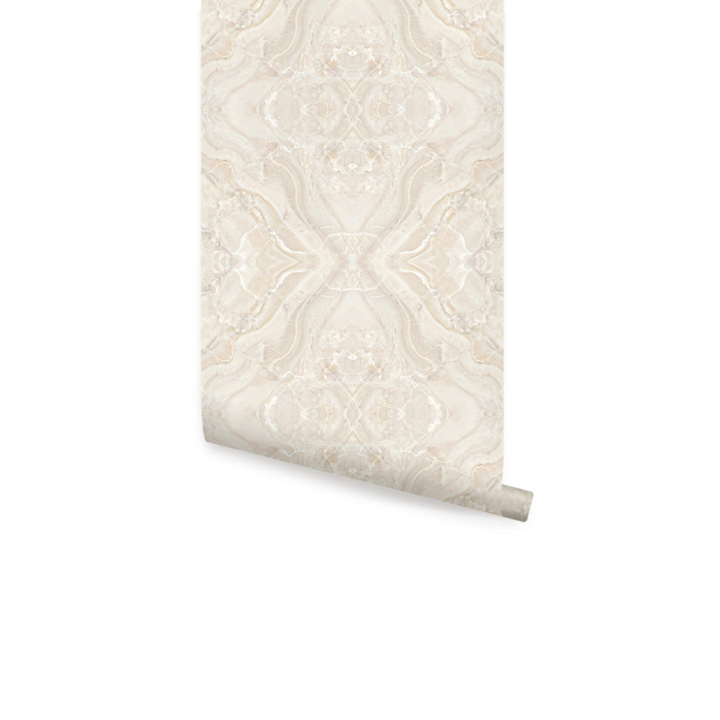 Panneau de papier peint adhésif L 18 pi x l 24 po Annaluisa, Beige