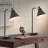 Touch Dimmable  Metal Desk Lamp with USB & Type-C & AC Outlet Industrial & Bulbs-1960276230