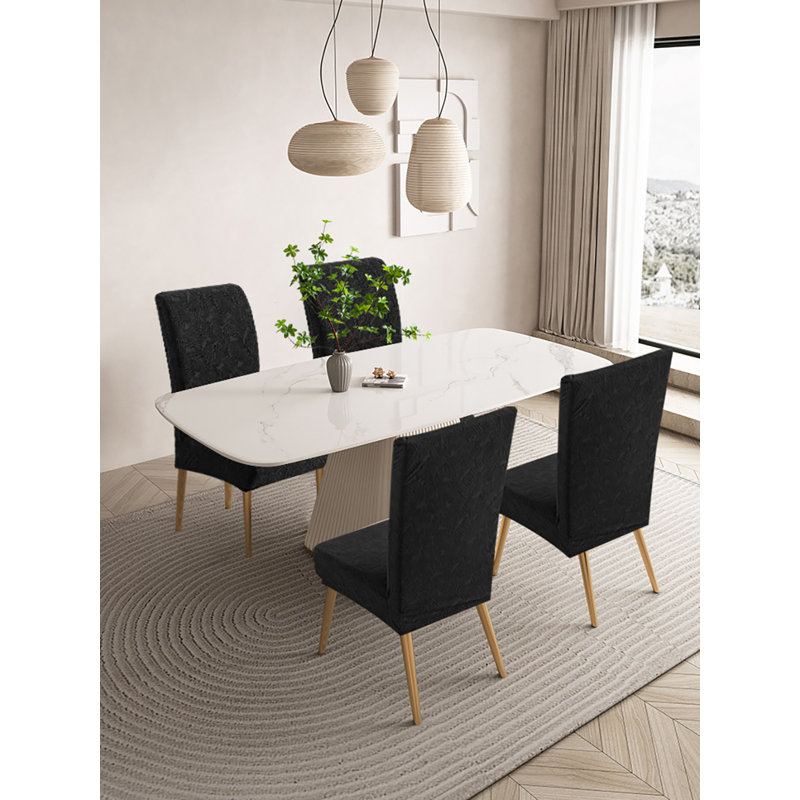 Housse pour chaise de salle à manger, housse extensible imperméable pour chaise Parsons, ensemble de 4