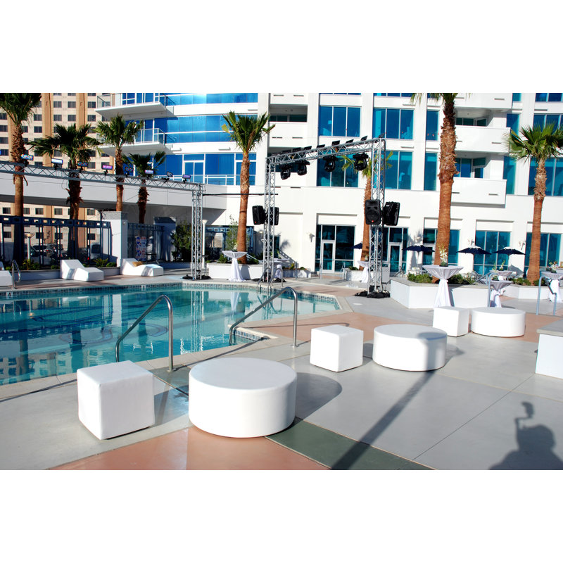 Check Outdoor 4 - Piece Conversation Set, Chill White