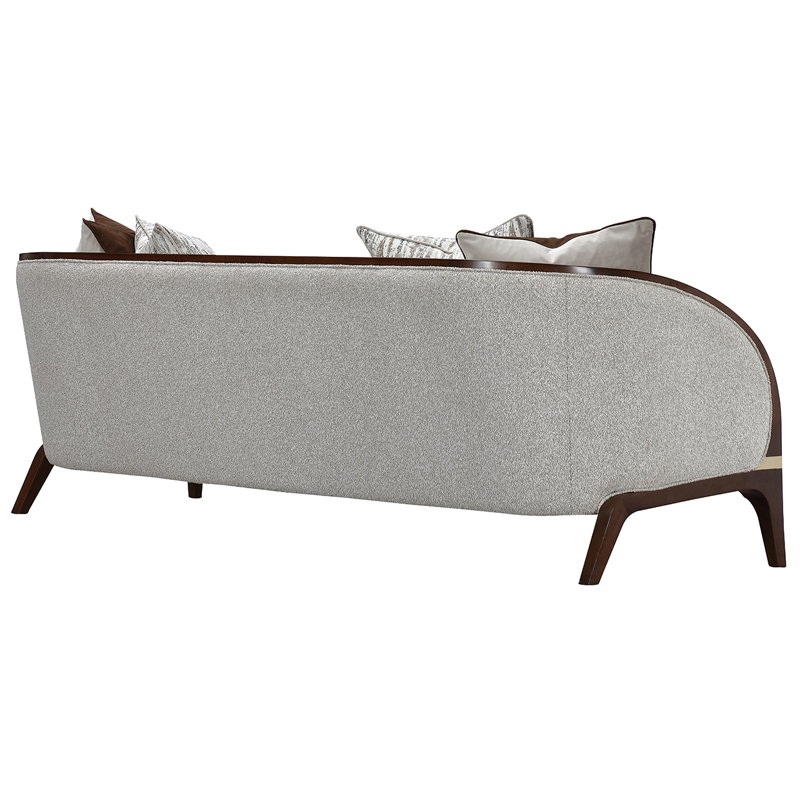 Houston Sofa - Pebble/Walnut