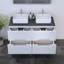 Meuble-lavabo double 47,2 po avec plateau Kashden-361250004