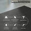 Black Solid Wood+Stainless Steel+Tempered Glass Display Cases-120838263