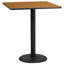 Plateau de table stratifié carré Jack avec base à hauteur de table-1984142531-1984142543