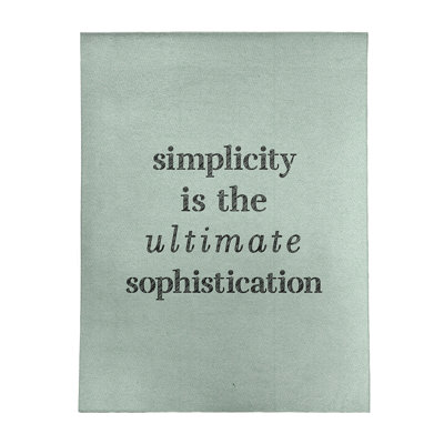 Quotes Chenille Indoor Rug