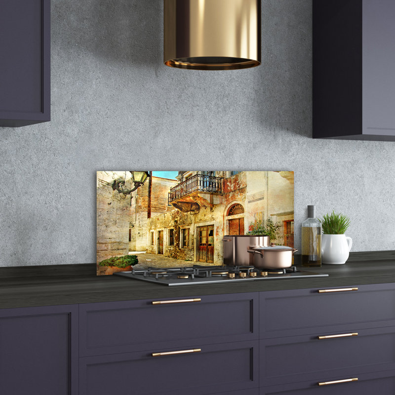 Beaudry 50cm W x 100cm L Glass Peel and Stick Panel