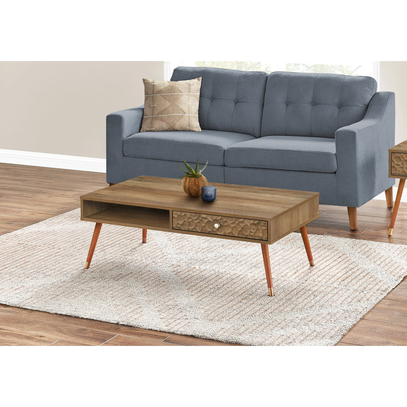 Dawson-Jack Coffee Table, Accent, Cocktail, Rectangular, Storage, Living Room, 44"L, Wood, Laminate, Walnut
