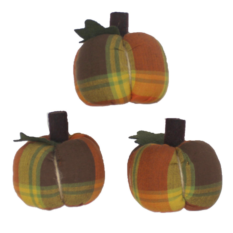 Ensemble de 3 mini citrouilles F
