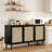 3-Door storage Sideboard with Rattan  Doors-46512585-59821203
