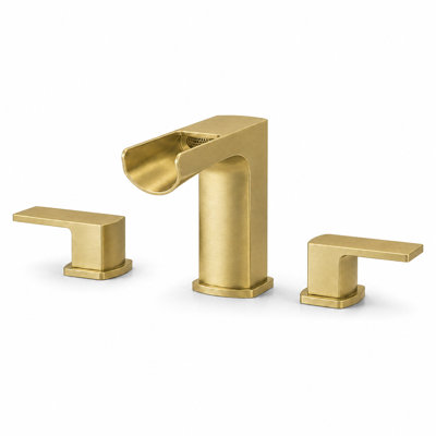 Waterfall 8 In. Widespread Double-Handle Bathroom Faucet
