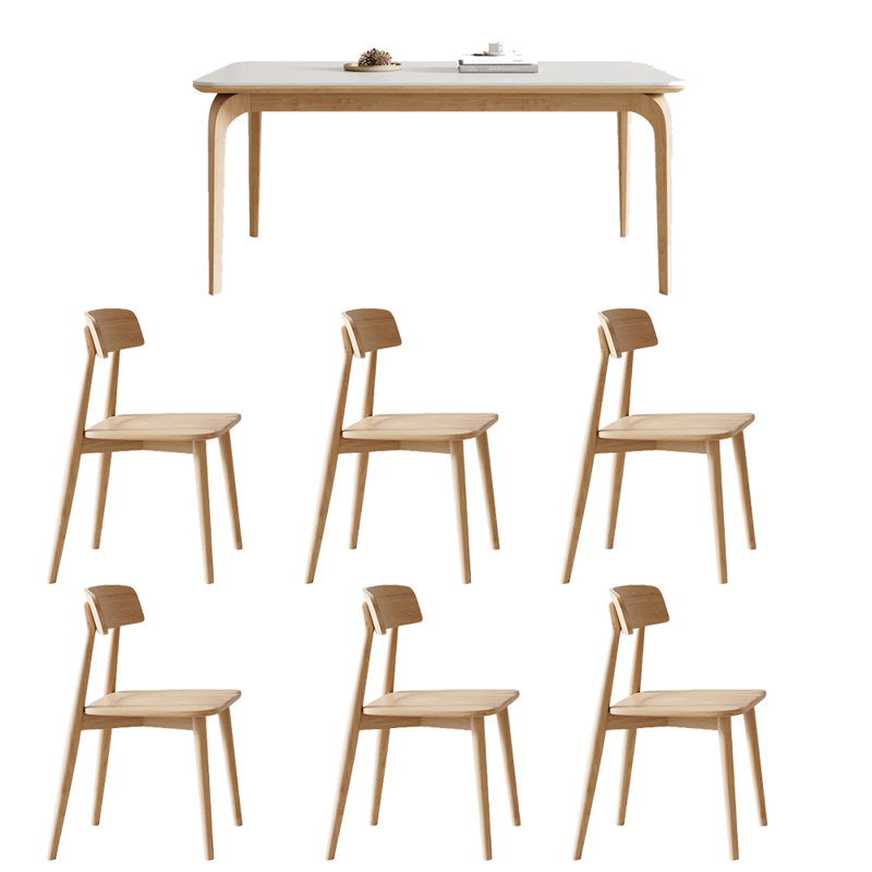 Combinaison simple de table à manger et de chaise, H 29,52 po x L 62,99 po x l 35,43 po