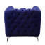 Fauteuil d'appoint rembourré en velours