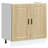 vidaXL Sink Base Cabinet Engineered wood Medium Adjustable Feet-201335651-201335663
