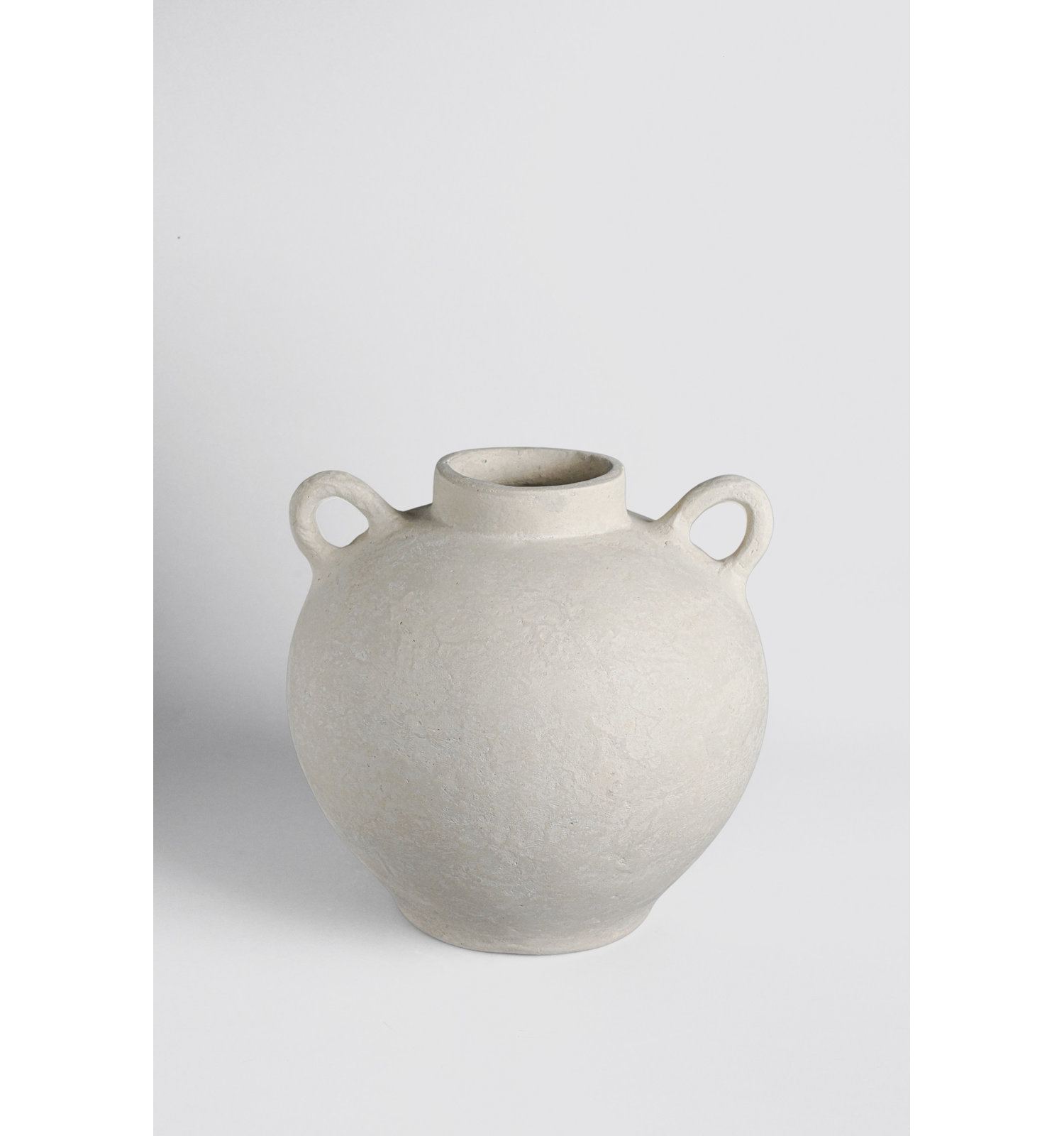 Otterra Terracotta Table Vase, White