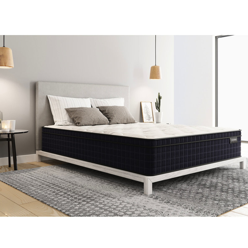 Matelas double en cuivre, blanc, 12,5 po, sensation ferme 12,5 po, sensation, Lit double, 12.48"
