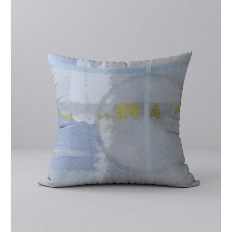 Abstract Throw Pillow, 20" H x 20" W