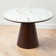 Ignotas Round 44.02" Dining Table,Kitchen Table,Pedestal Dining Table with Wood Frame