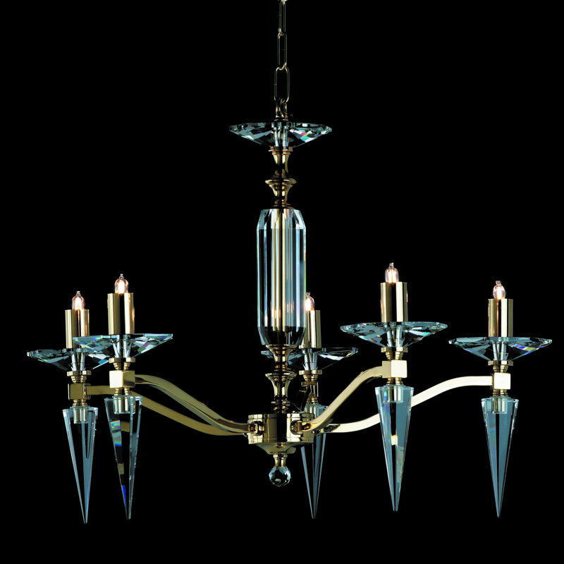 Nickelsville 5 - Light Candle Style Chandelier