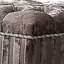 Tabouret de coiffeuse Versailles en platine antique-935324575