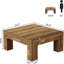 Table basse carrée rustique 39,37 po pour salon