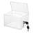 Clear Acrylic Box 6.22'' W Suggestion Box W/ Lock